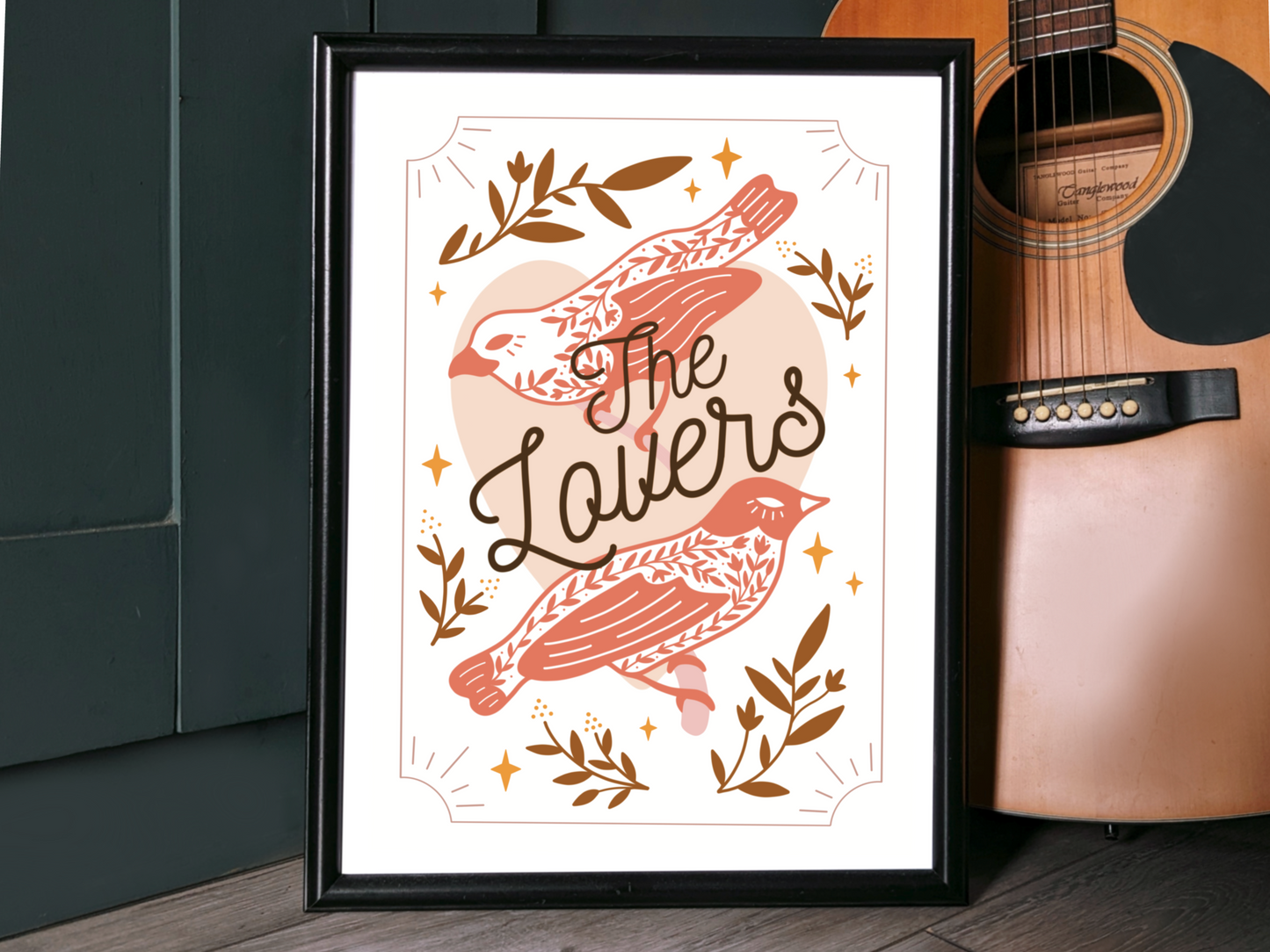 The Lovers Tarot Card Art Print