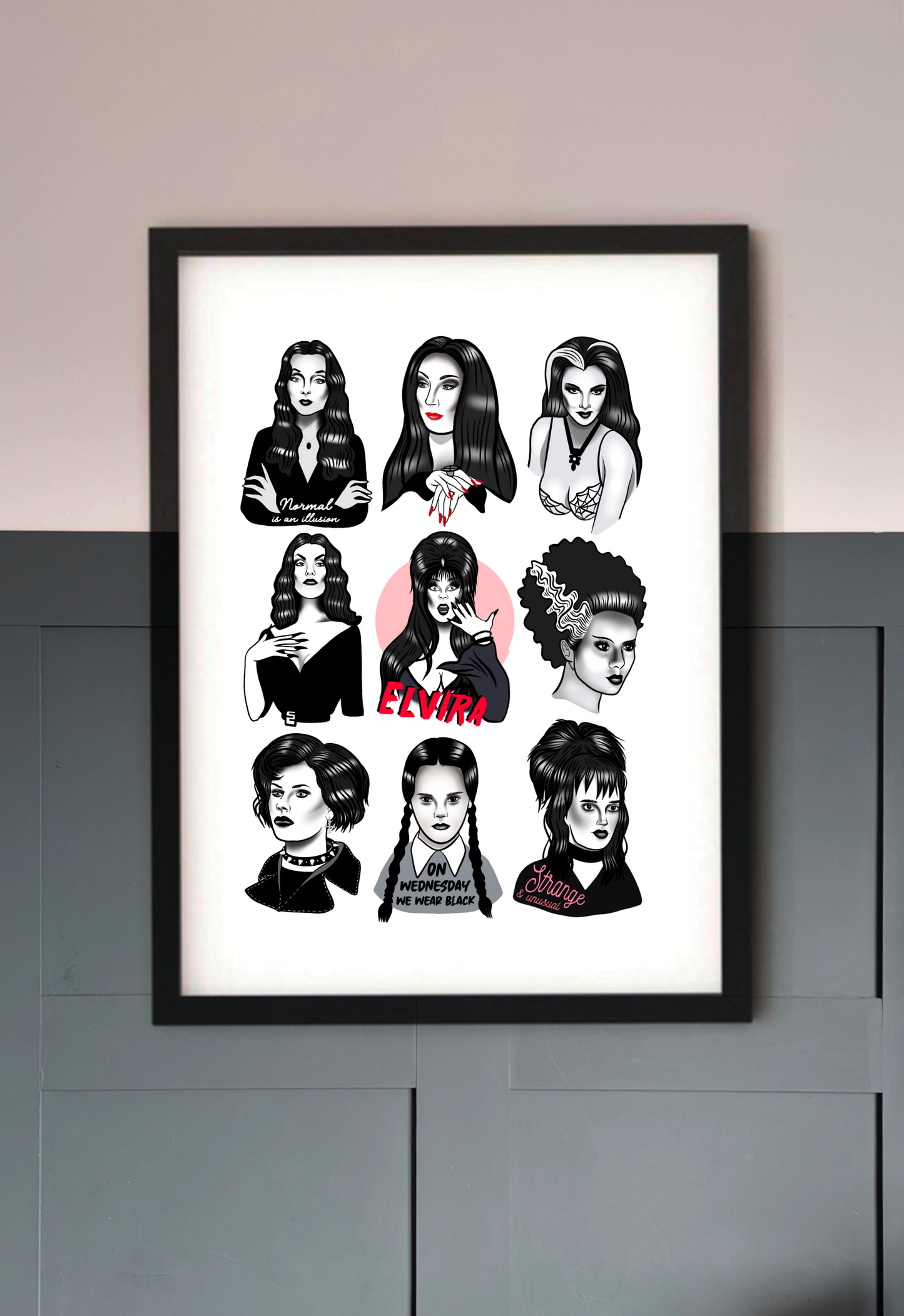 Goth Babes A4 Movie Art Print