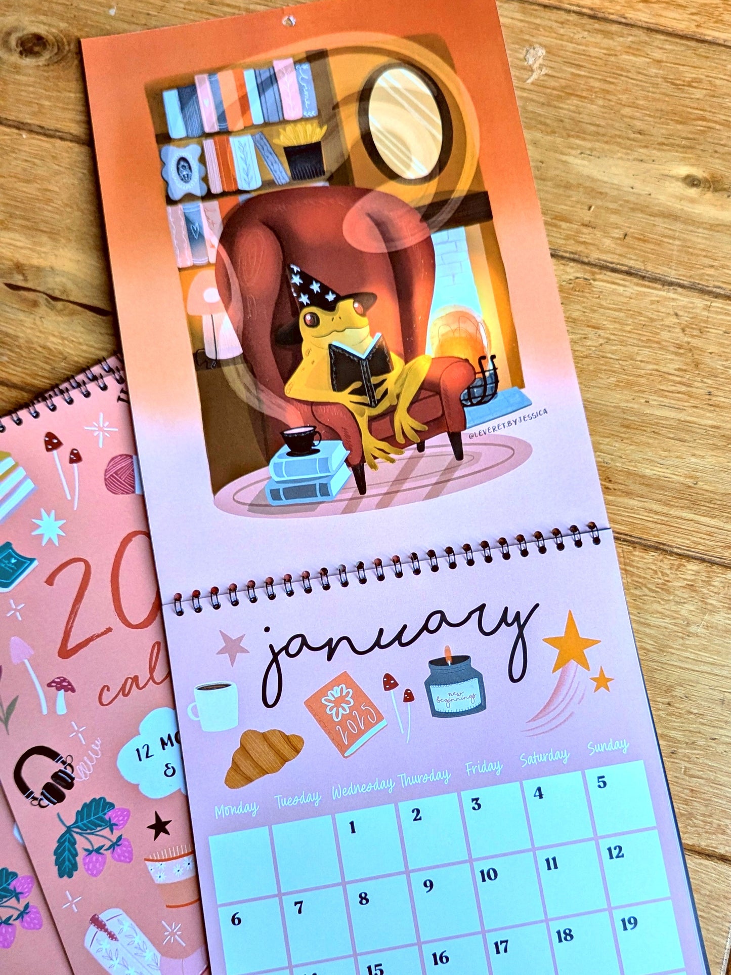 2025 Wall hanging illustrated Calendar