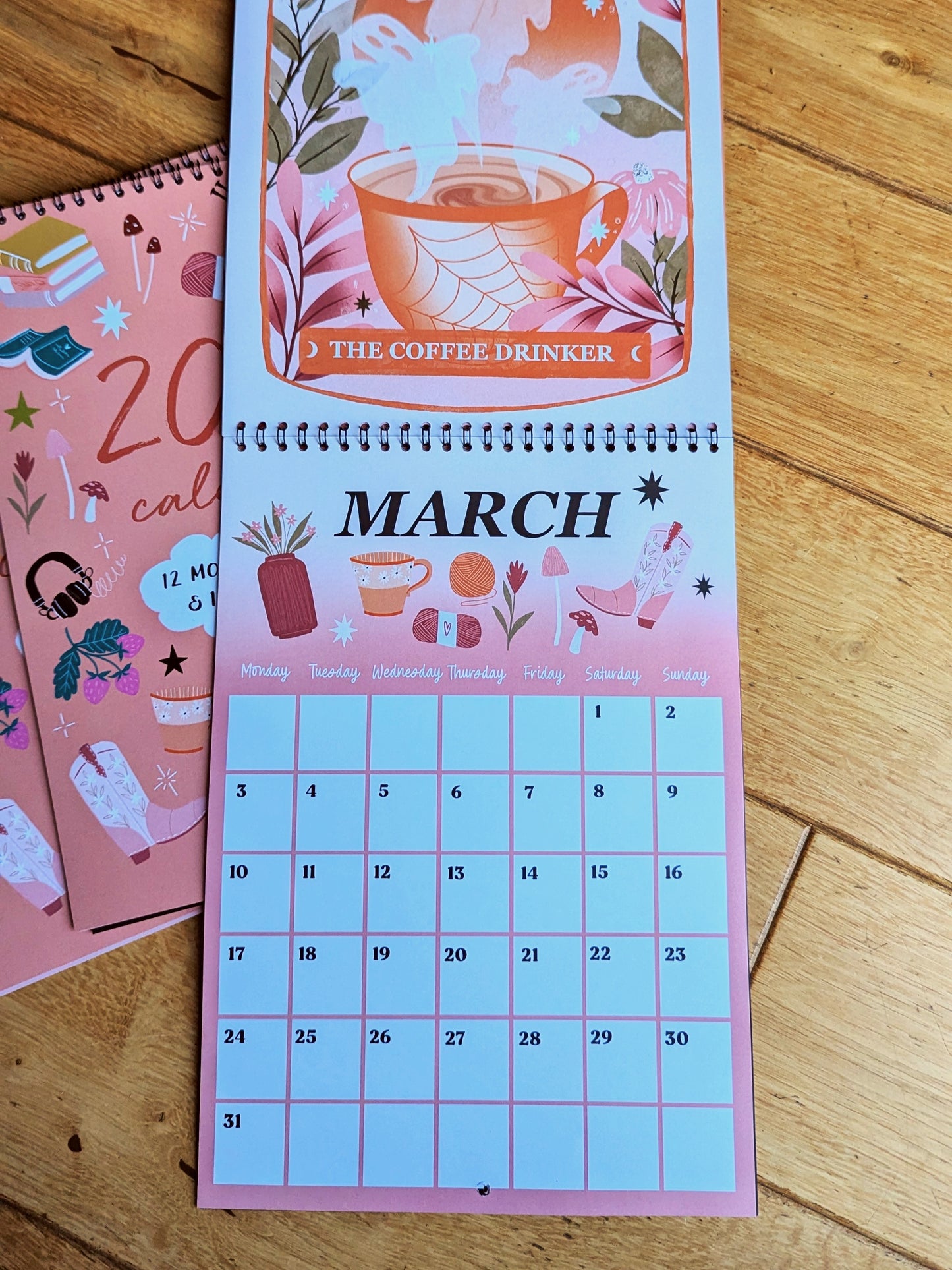2025 Wall hanging illustrated Calendar