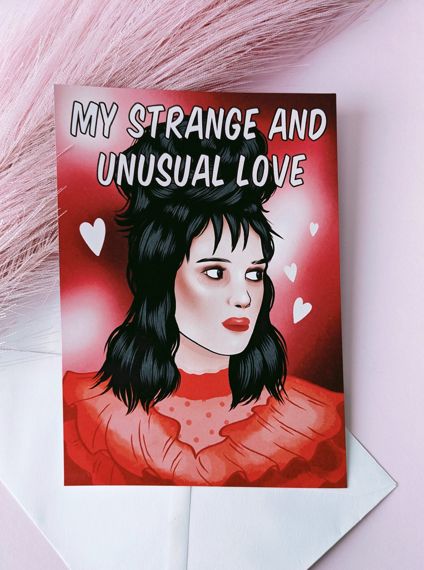 Lydia Deetz Valentines Day Card
