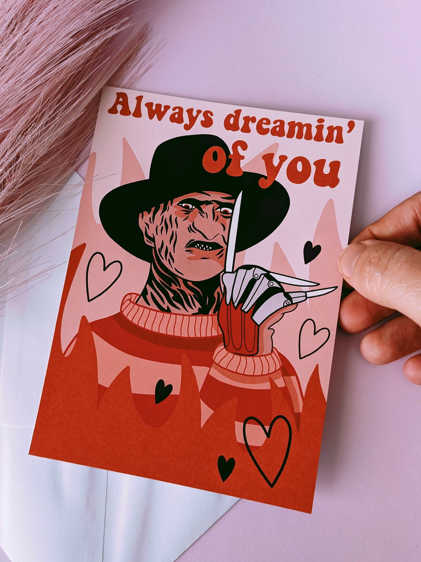 Freddy Kruger Anniversary Greeting Card