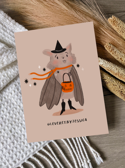 Trick or Treat Bat Art print