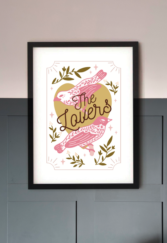 The Lovers Tarot Card Art Print