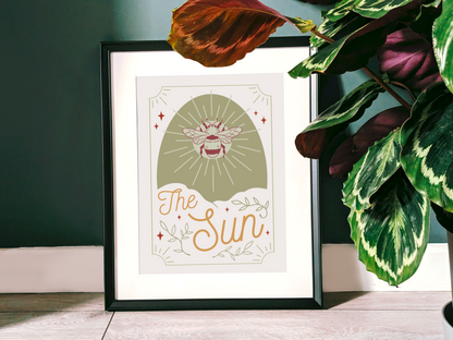 The Sun Tarot Style Print