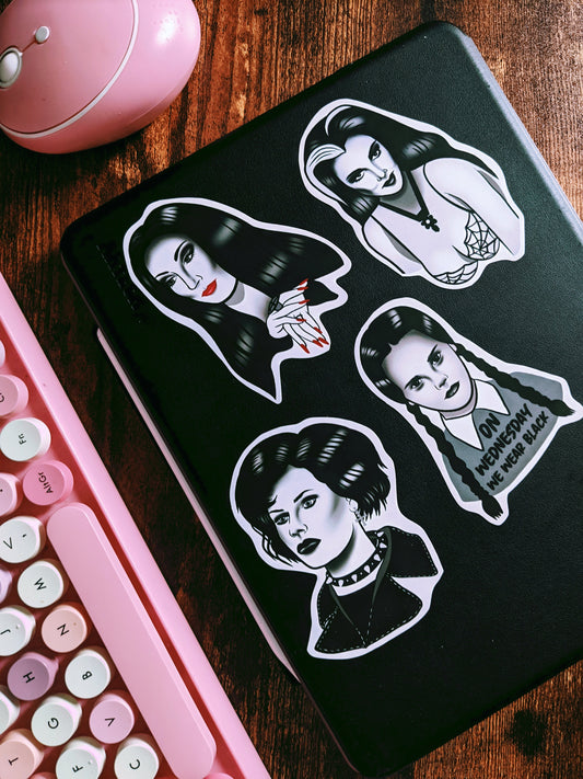 Goth Babes 90's/80's Movies Sticker Pack