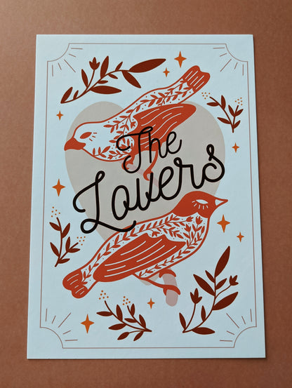 The Lovers Tarot Card Art Print