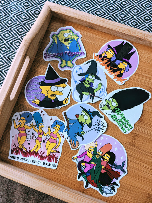 Simpsons Witches Sticker Pack