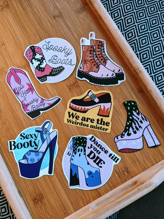 Spooky Boots Sticker Pack