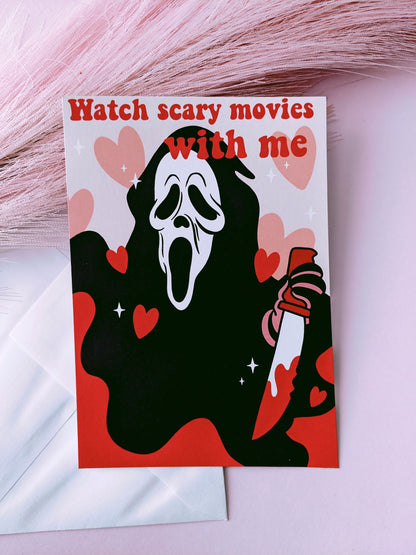 Ghostface Scary Movie Anniversary Card